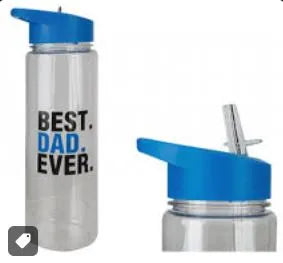 700ml Best Dad Ever Sports Bottle With Hanging Tag-735047