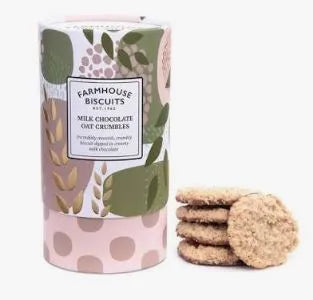 Farmhouse Milk Chocolate Oat Crumble Biscuits Tube 150g