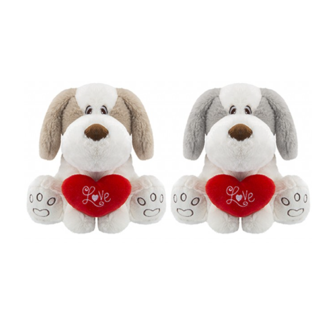 Coffee &amp; Cream Comical Dog with Love Heart