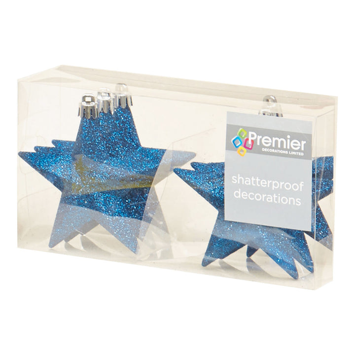 Shatterproof Glitter Stars Christmas Decor - 6