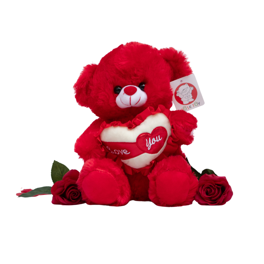 Rose Toy Love Teddy Bear- Small