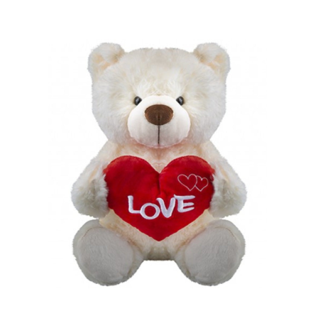 PMS Sitting Cream Soft Plush with Heart- 34cm