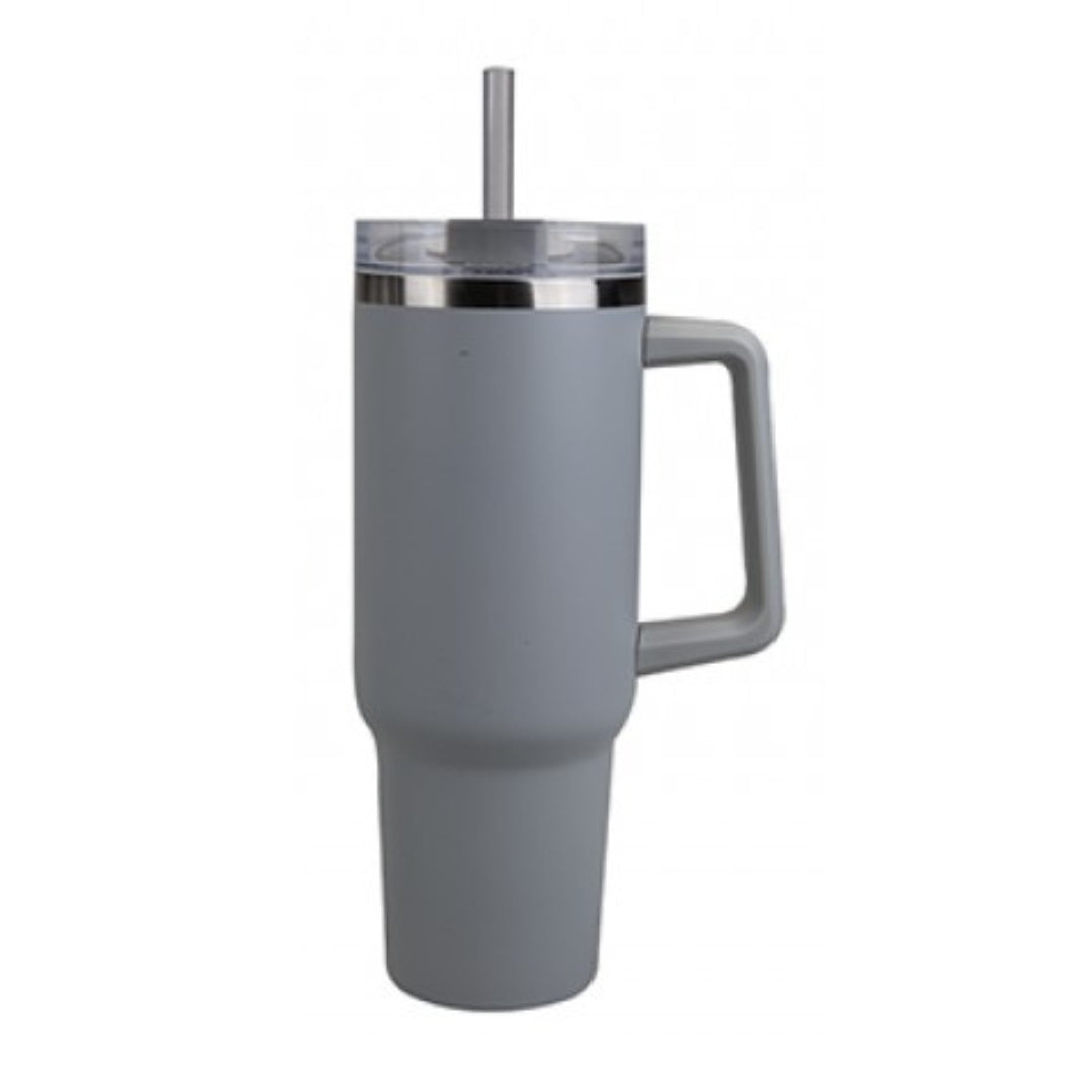 Double Wall Drinking Cup with Straw- 40oz