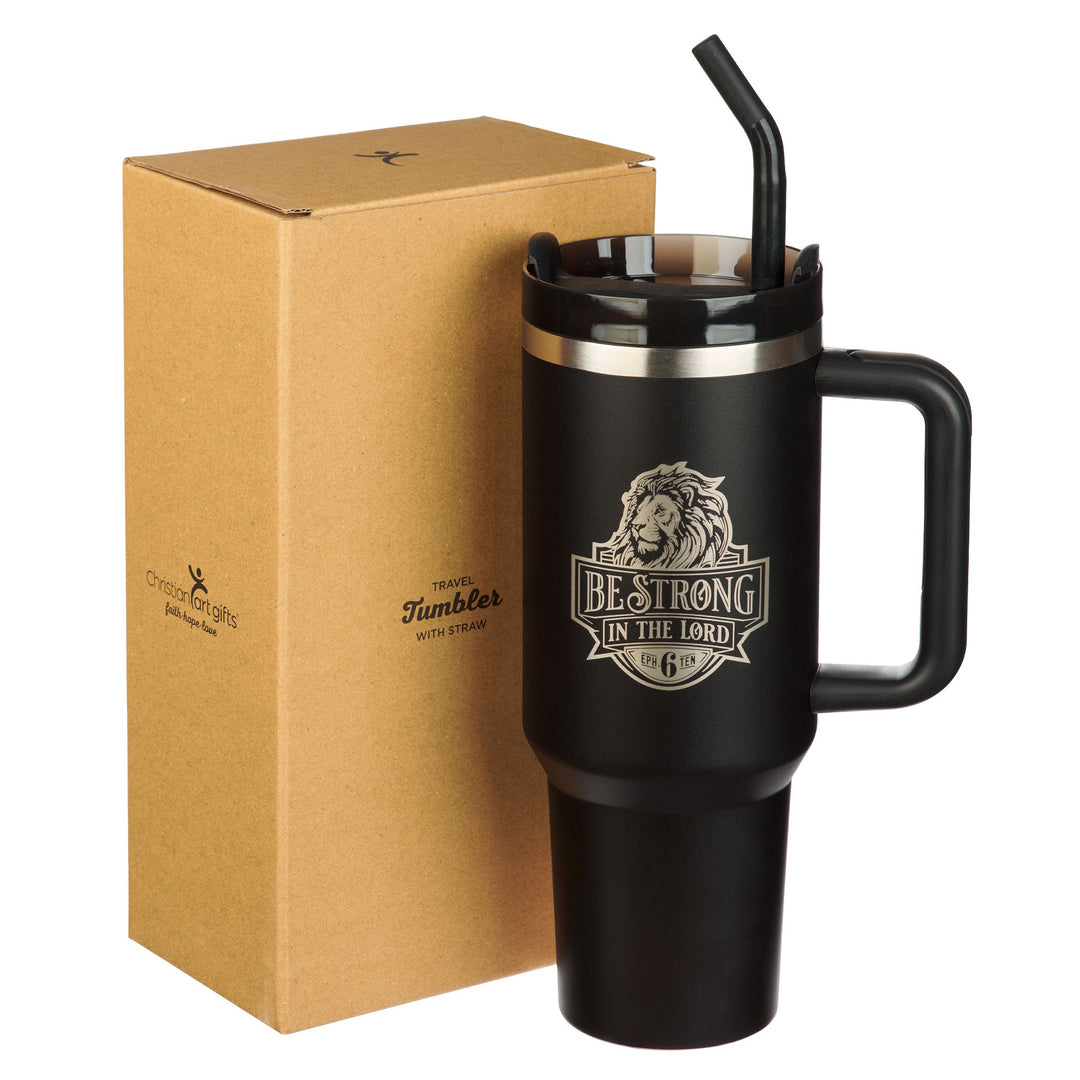 CAG Be Strong in the Lord Stainless Steel Travel Tumbler