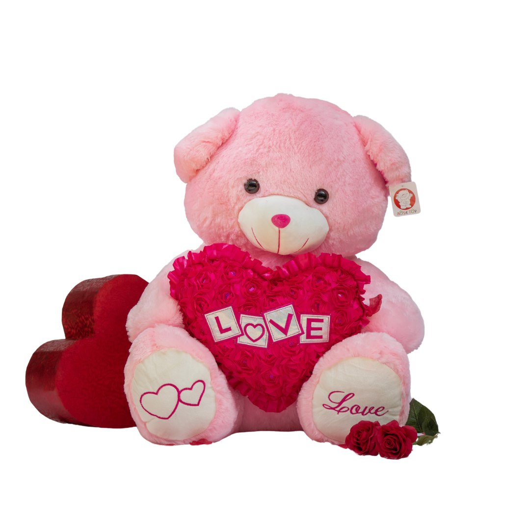 Rose Toy 28'' Love Pink Teddy Bear