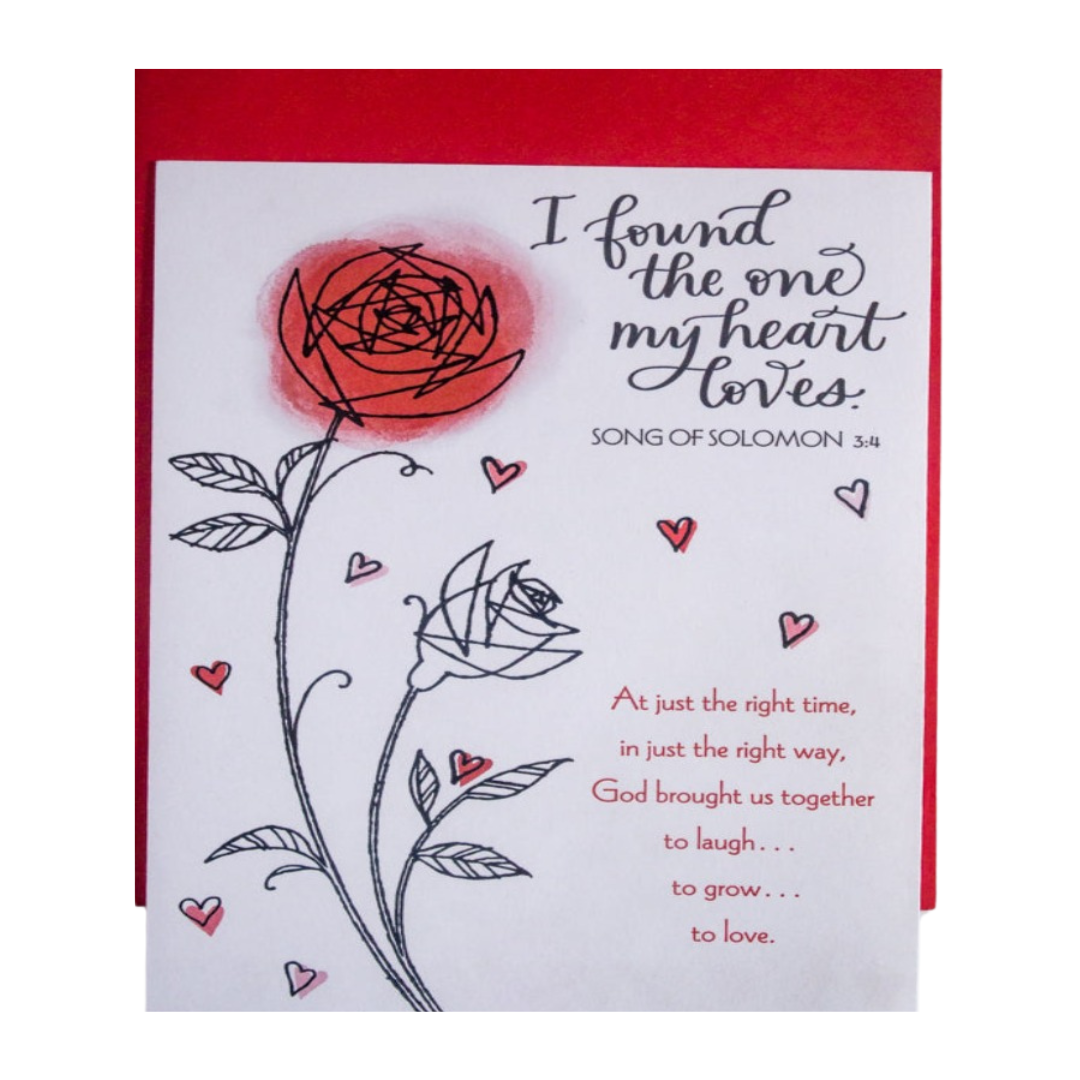 I Found the One My Heart Loves Valentine Greeting Card