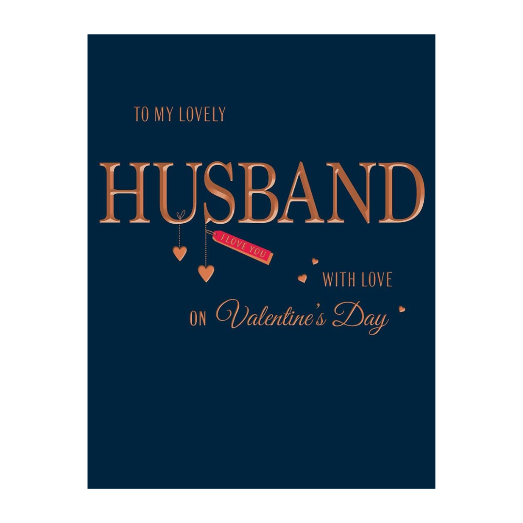 Avant Garde Husband Modern Valentine's Day Card Lovely