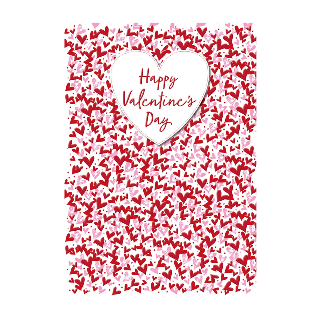 Poppyhill Valentine's Day Open Traditional Hearts Greeting Card