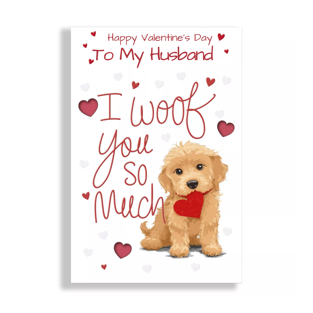 Prelude Cute Dog Husband Valentine's Day Greeting Card