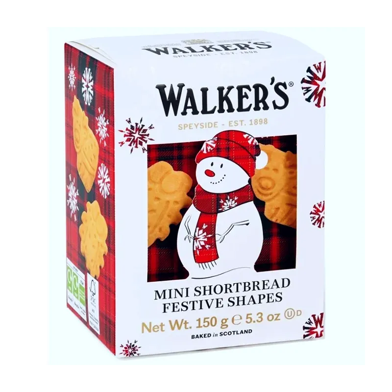 Walker's Mini Shortbread Festive Shapes Cookies, 150g