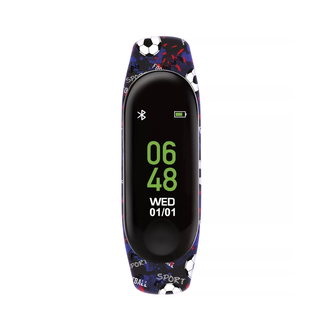 Tikker Black Football Silicon Strap Smartwatch