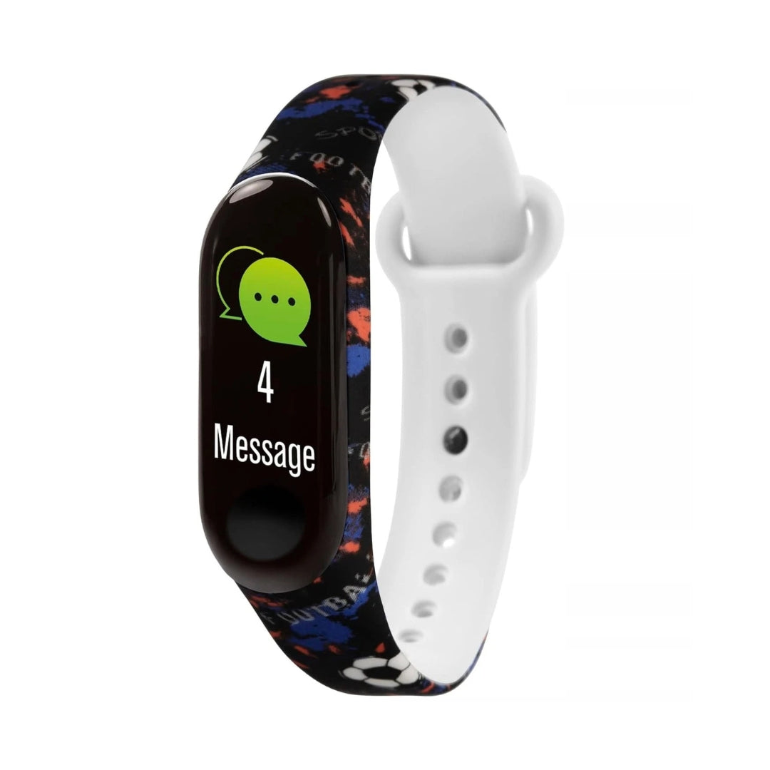 Tikker Black Football Silicon Strap Smartwatch