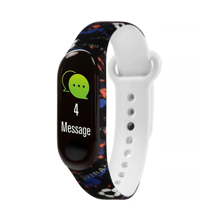 Tikker Black Football Silicon Strap Smartwatch