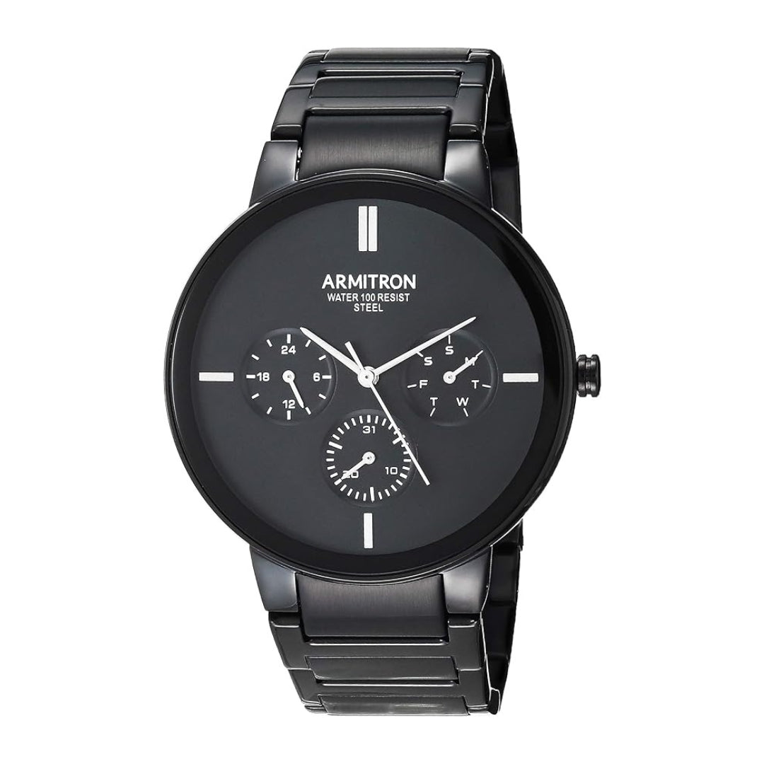 Armitron Multifunction Dial Stainless Steel Wristwatch