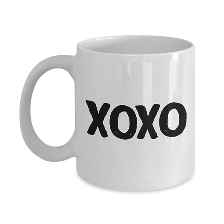Quotable White Ceramic Mug- Xoxo